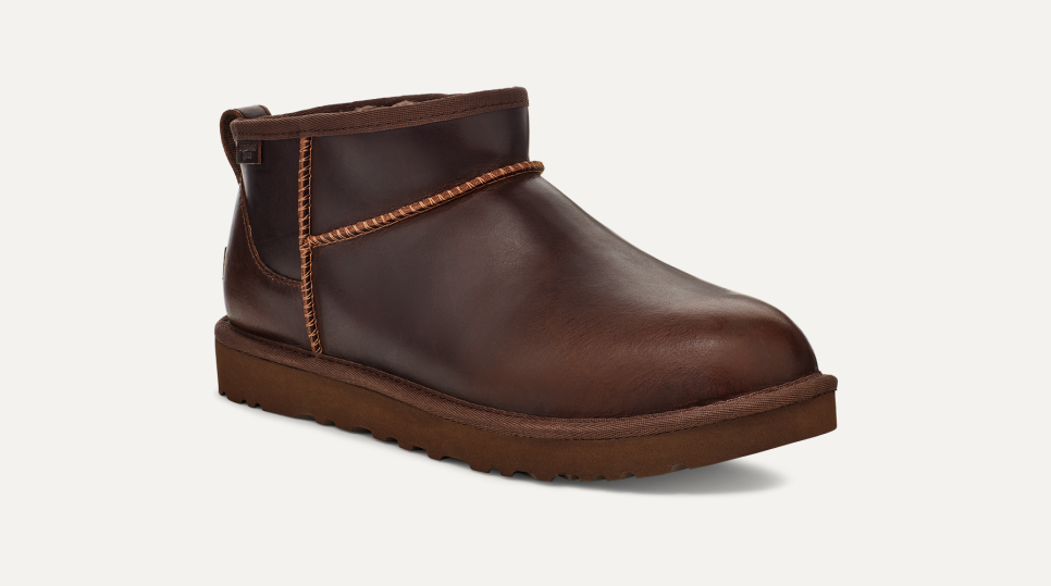 Ugg Men's Classic Ultra Mini Leather Regen – SOLE DESIRE Ugg Men's Classic Ultra Mini Leather Regen – SOLE DESIRE