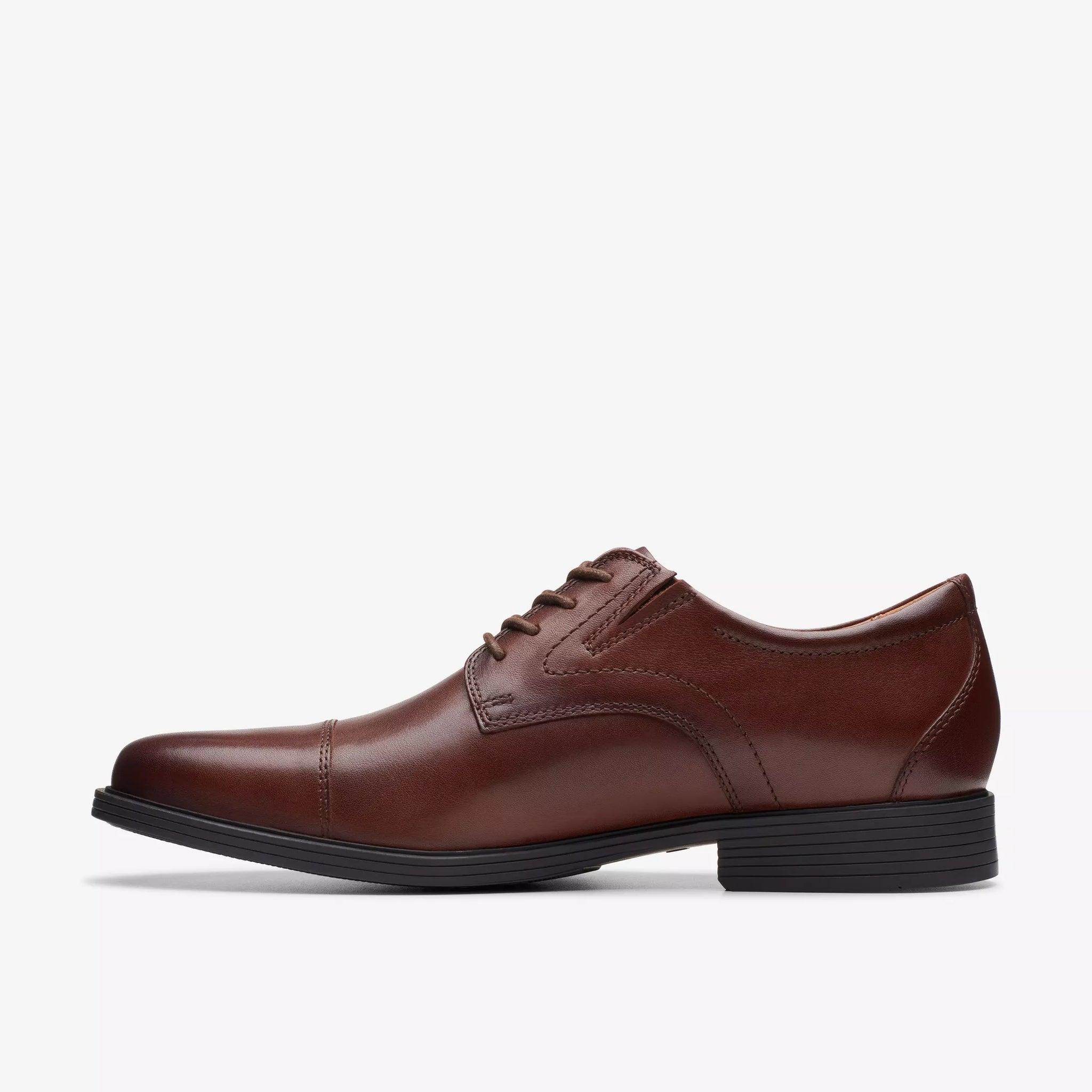 NEW CLARKS men\'s whiddon cap shoe in dark tan Men main image 3
