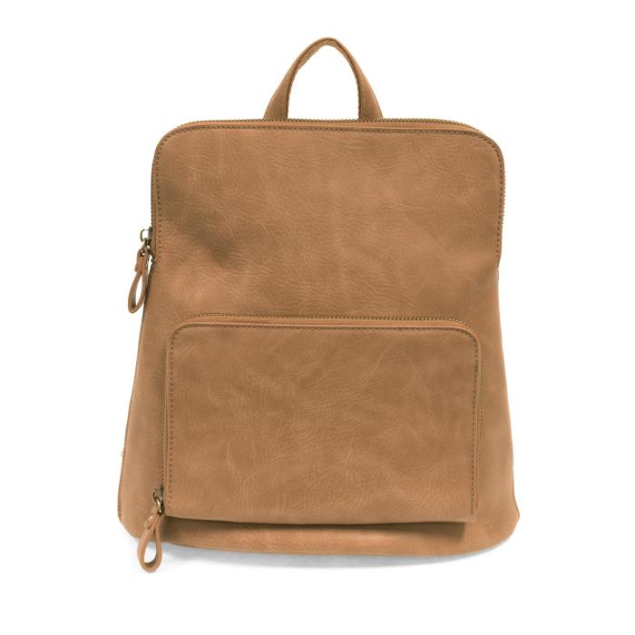 joy susan julia mini backpack 35 Front zip closure pocket Joy Susan Vegan Leather Mini