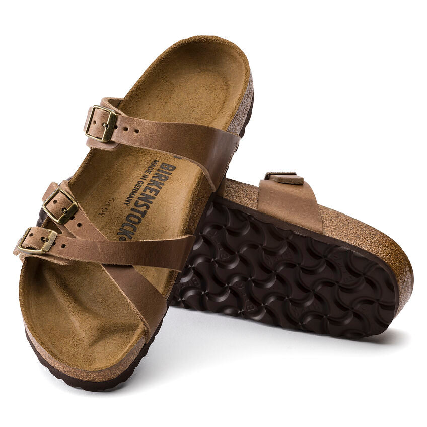 franca oiled leather tobacco brown Amazon.com: Birkenstock 1015930139 Oil LTR R 39 : Clothing, Shoes & Jewelry The flexible EVA sole and three adjustable straps with metal pin buckles ensure a secure fit WMNS) Birkenstock Franca Oiled Leather