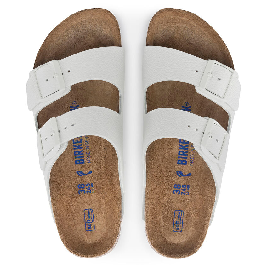 Birkenstock Arizona Soft Footbed (38 Narrow Stone Coin Suede)