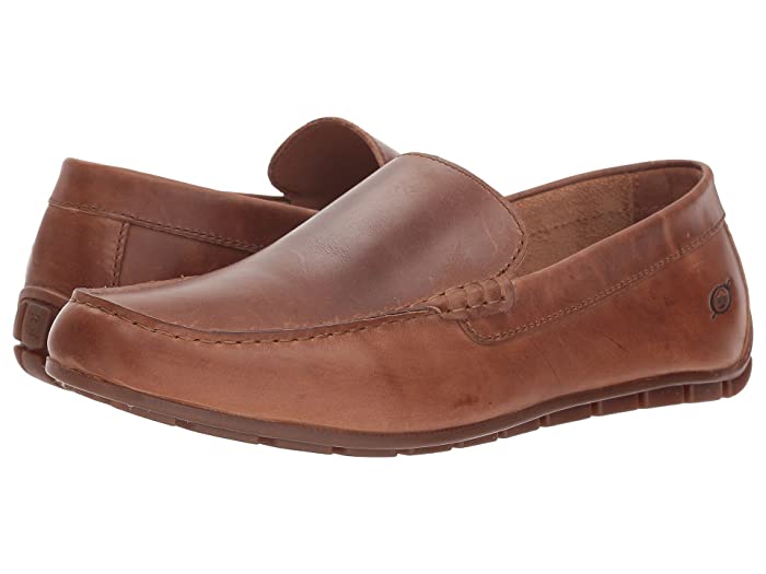Born Men’s Slip-On Loafers in Dark Brown Nubuck with Brown Sole- Allan Size 13 Amazon.com | BORN Men main image 3