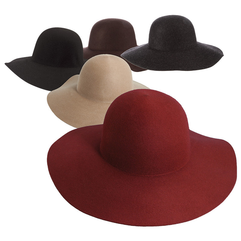 Scala Women's Sonora Wool Felt Floppy Hat LF41